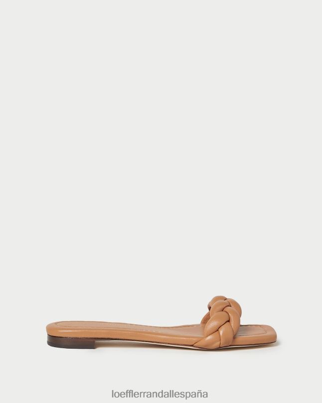 zapatos 04282107 arena oscura mujer Loeffler Randall sandalia jackson trenzada