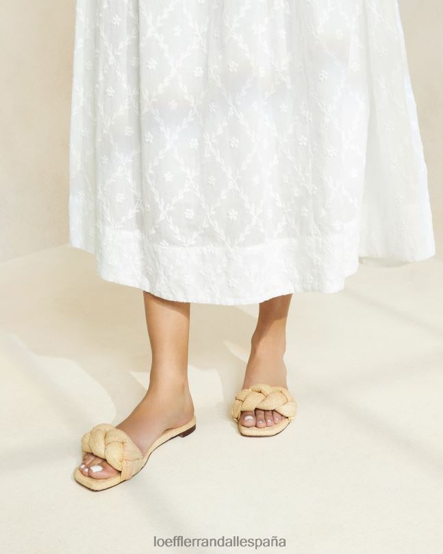 zapatos 04282109 natural mujer Loeffler Randall sandalia trenzada joanna