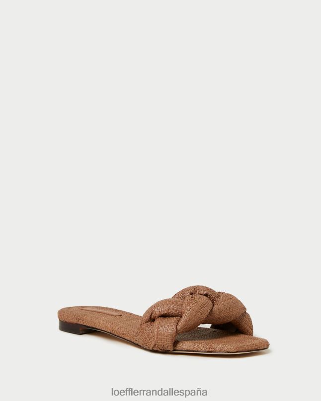 zapatos 04282111 marrón mujer Loeffler Randall sandalia trenzada joanna