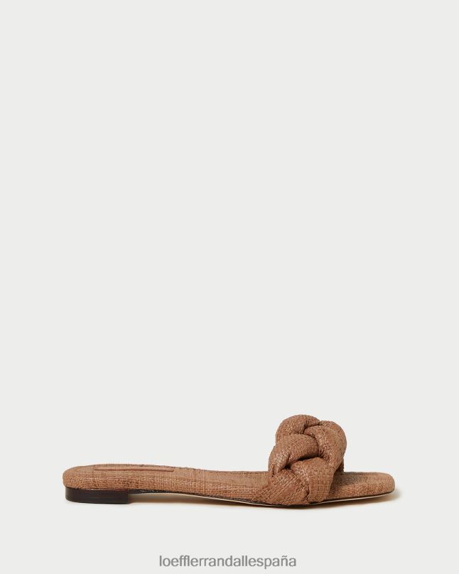 zapatos 04282111 marrón mujer Loeffler Randall sandalia trenzada joanna