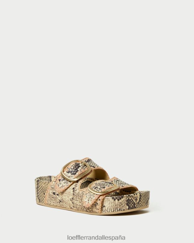 zapatos 04282113 hueso/rosa mujer Loeffler Randall sandalia con plantilla theo