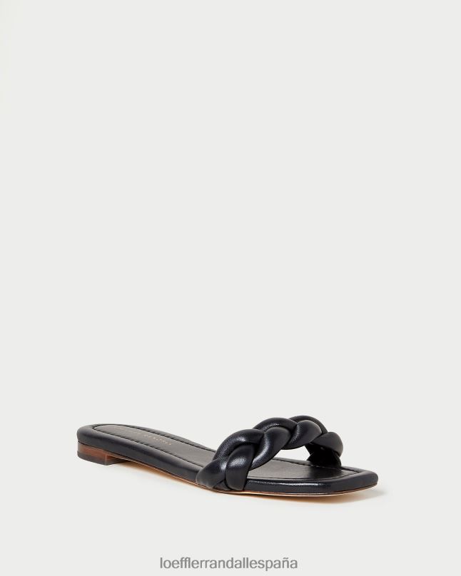 zapatos 04282117 negro mujer Loeffler Randall sandalia jackson trenzada