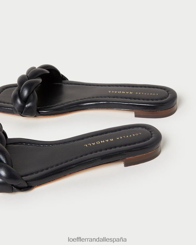 zapatos 04282117 negro mujer Loeffler Randall sandalia jackson trenzada