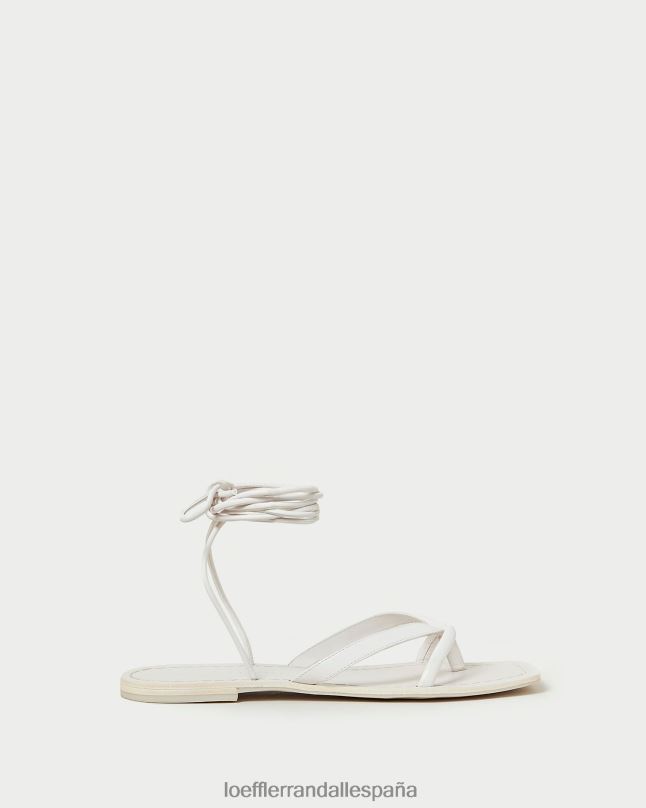 zapatos 04282118 blanco del desierto mujer Loeffler Randall sandalia cruzada lila blanca