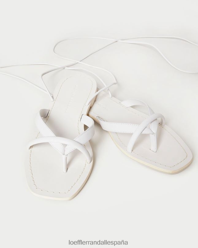 zapatos 04282118 blanco del desierto mujer Loeffler Randall sandalia cruzada lila blanca