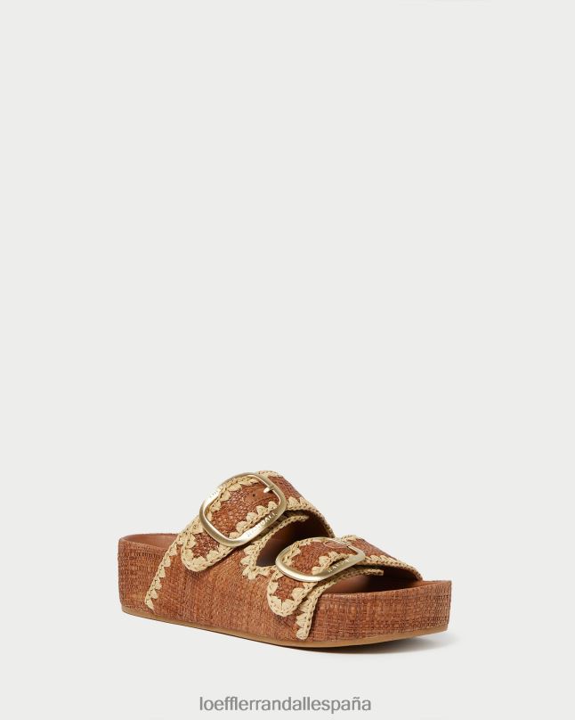 zapatos 04282121 cuona/natural mujer Loeffler Randall sandalia con plantilla theo marrón
