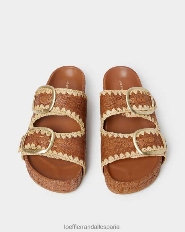 zapatos 04282121 cuona/natural mujer Loeffler Randall sandalia con plantilla theo marrón