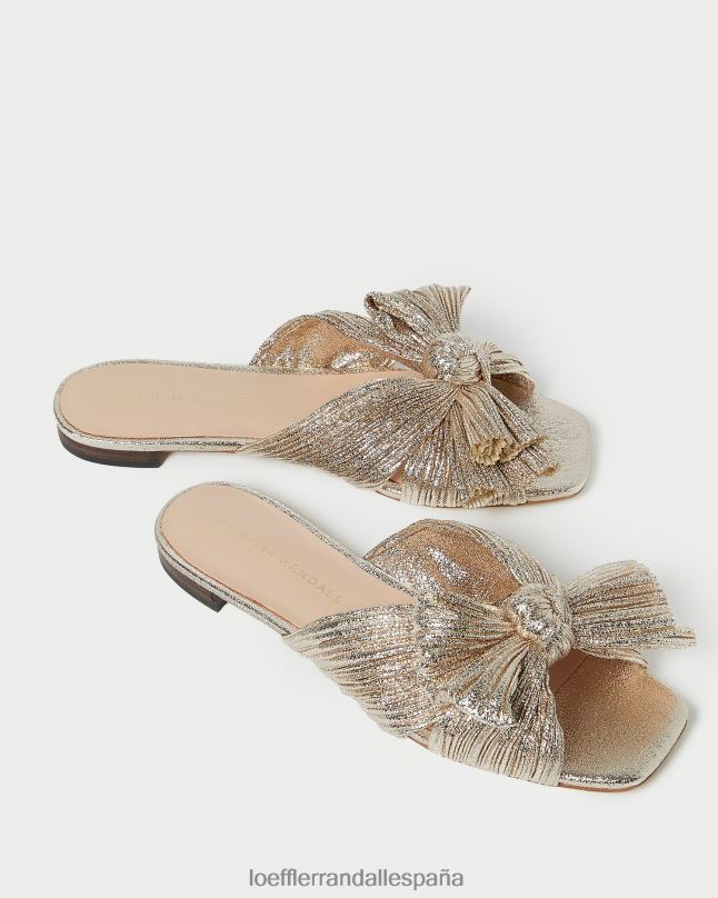 zapatos 04282124 champán mujer Loeffler Randall tobogán con proa daphne