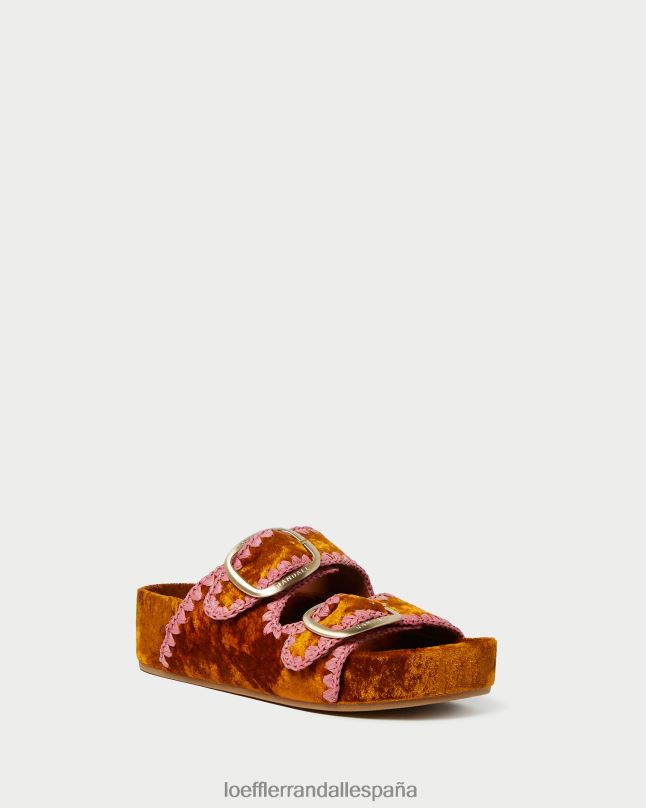 zapatos 04282126 ocre/rubor mujer Loeffler Randall sandalia con plantilla theo
