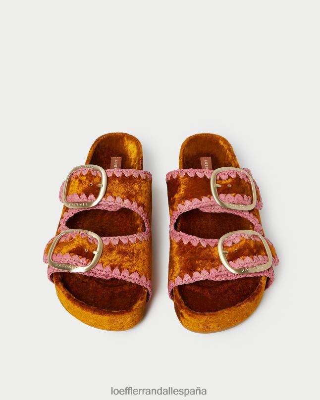 zapatos 04282126 ocre/rubor mujer Loeffler Randall sandalia con plantilla theo