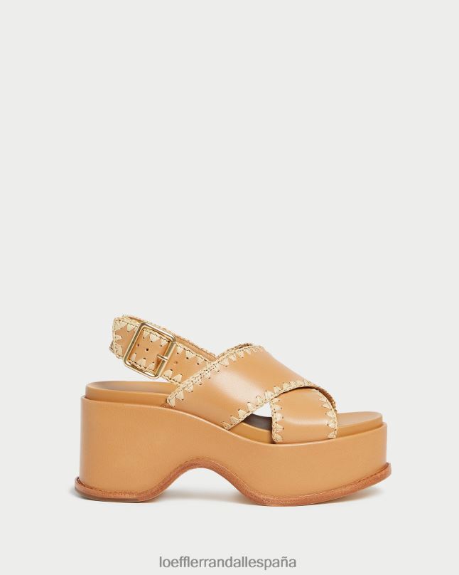 zapatos 04282128 miel/natural mujer Loeffler Randall sandalia mae plataforma