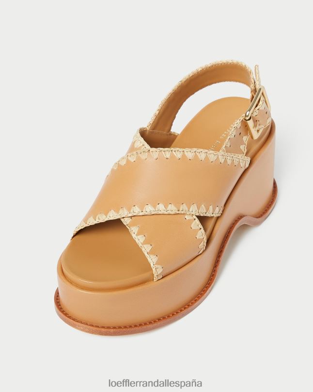 zapatos 04282128 miel/natural mujer Loeffler Randall sandalia mae plataforma