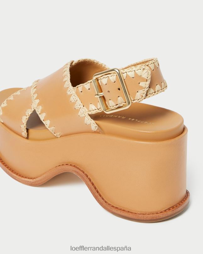 zapatos 04282128 miel/natural mujer Loeffler Randall sandalia mae plataforma