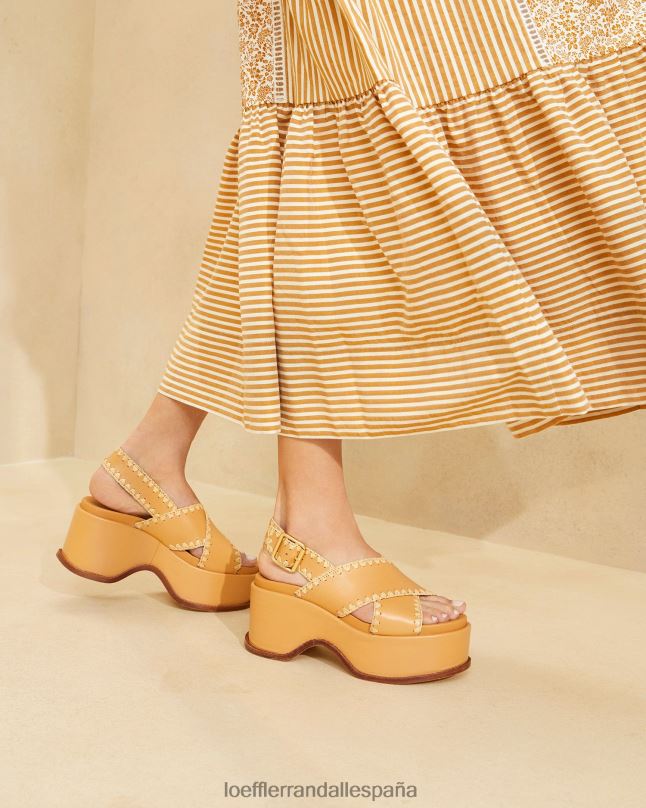 zapatos 04282128 miel/natural mujer Loeffler Randall sandalia mae plataforma