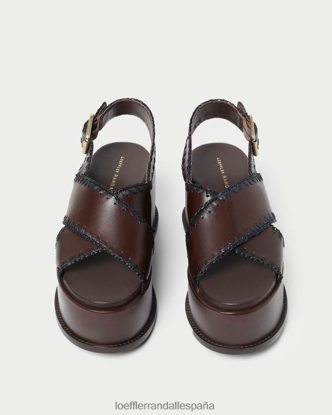 zapatos 04282129 café expreso/negro mujer Loeffler Randall sandalia mae plataforma