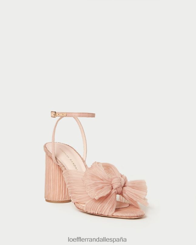 zapatos 0428211 belleza mujer Loeffler Randall tacón con lazo plisado camelia