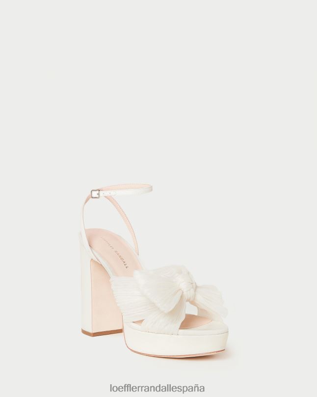 zapatos 0428214 perla mujer Loeffler Randall natalia plataforma lazo tacón