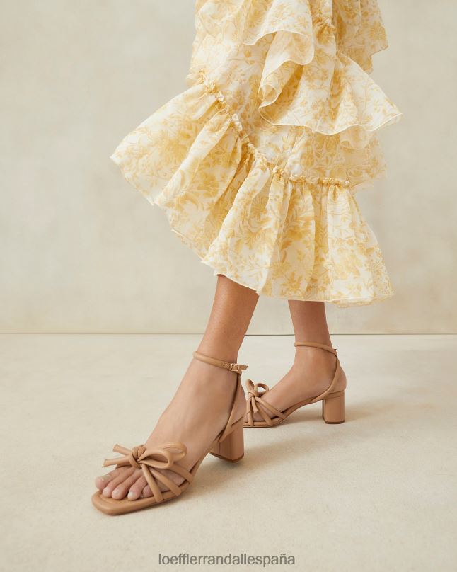zapatos 0428219 duna mujer Loeffler Randall sandalia mikel con lazo y tacón medio