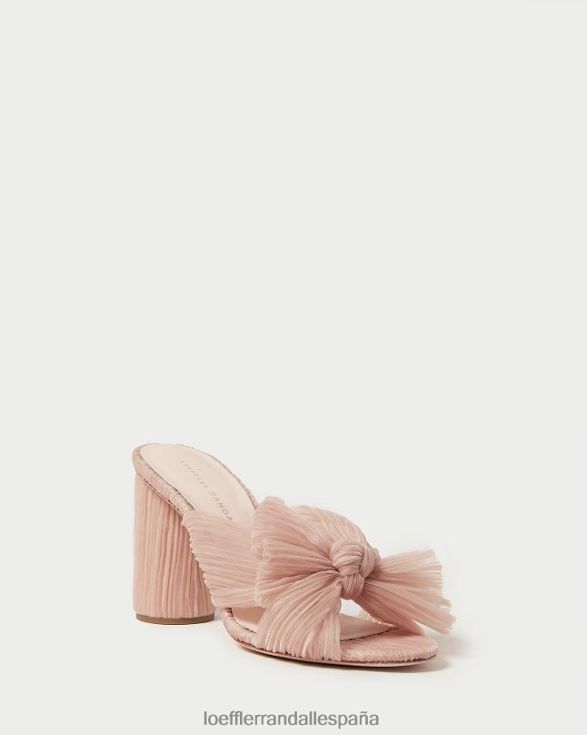 zapatos 0428220 belleza mujer Loeffler Randall tacón con lazo plisado