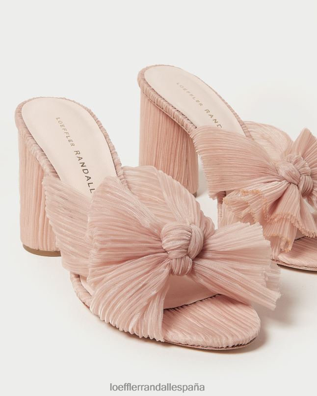 zapatos 0428220 belleza mujer Loeffler Randall tacón con lazo plisado