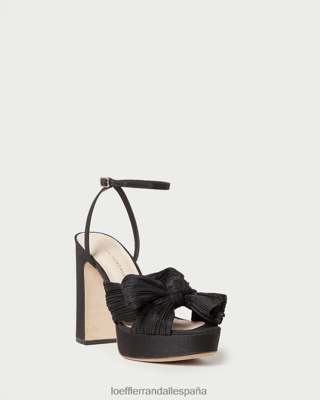 zapatos 0428223 negro mujer Loeffler Randall natalia plataforma lazo tacón