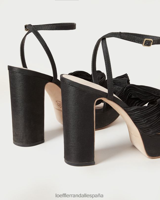 zapatos 0428223 negro mujer Loeffler Randall natalia plataforma lazo tacón