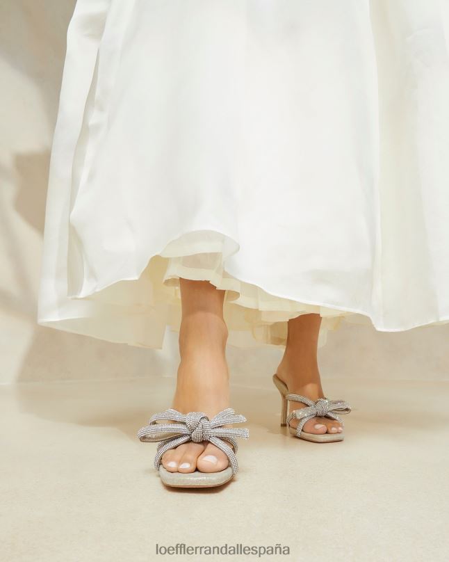 zapatos 0428228 capuchino mujer Loeffler Randall tacón con lazo margi