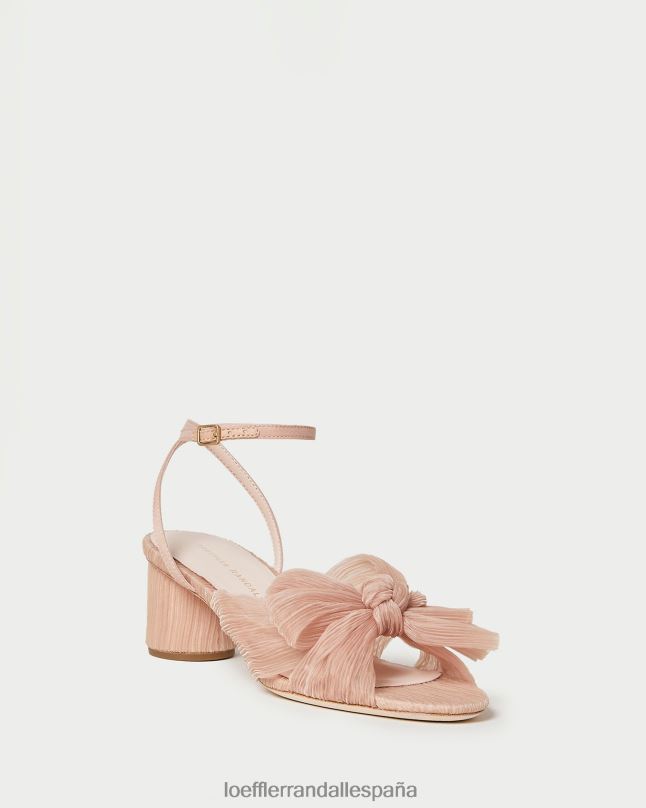 zapatos 0428230 belleza mujer Loeffler Randall tacón con lazo plisado dahlia
