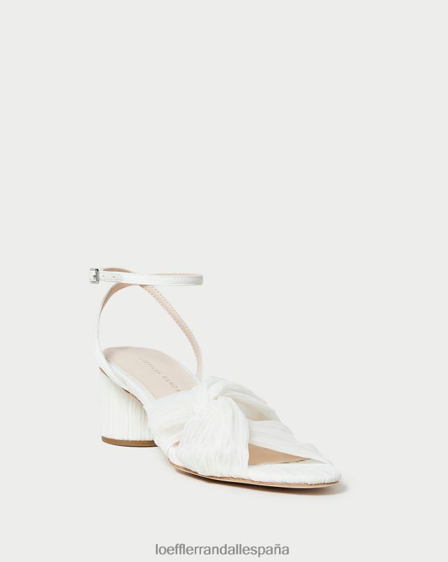 zapatos 0428233 perla mujer Loeffler Randall tacón retorcido plisado raegan