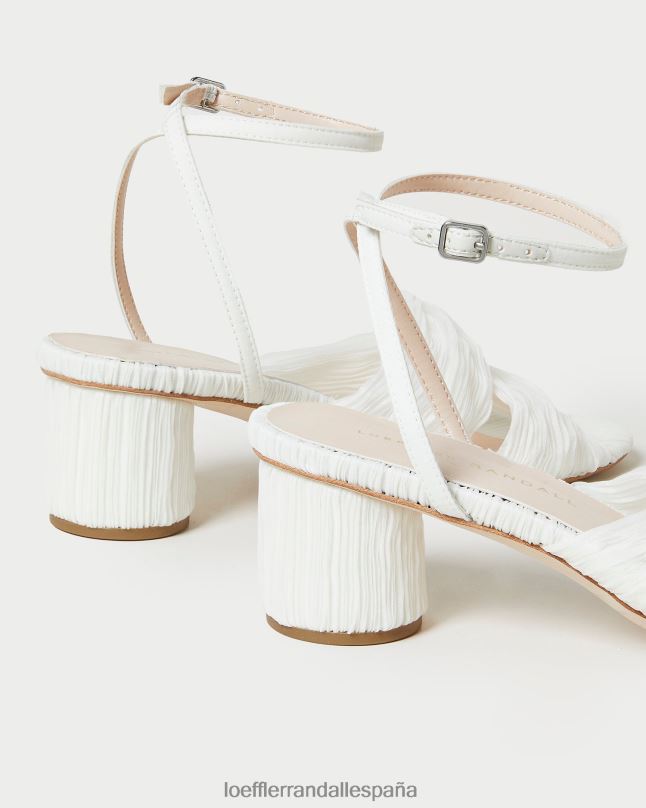 zapatos 0428233 perla mujer Loeffler Randall tacón retorcido plisado raegan