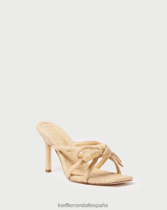 zapatos 0428235 natural mujer Loeffler Randall tacón con lazo margi