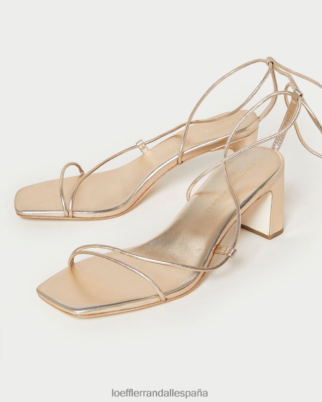 zapatos 0428237 champán mujer Loeffler Randall tacón envolvente cosette