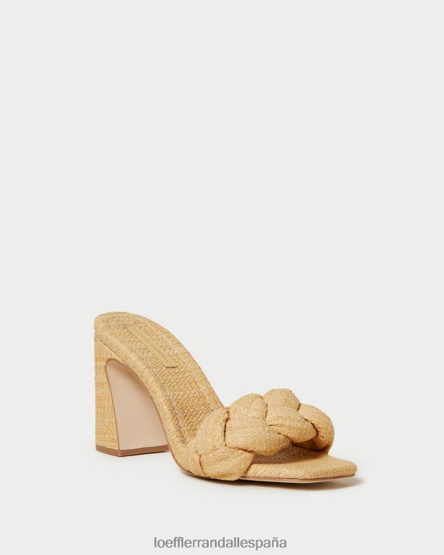 zapatos 0428241 natural mujer Loeffler Randall mulas curvas trenzadas freya