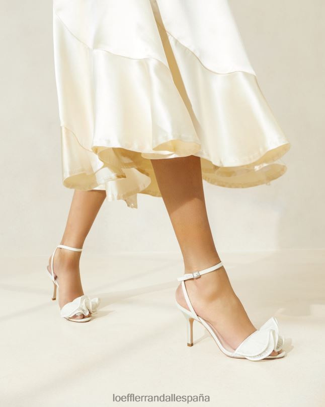 zapatos 0428242 perla mujer Loeffler Randall sandalia de tacón estella con volantes