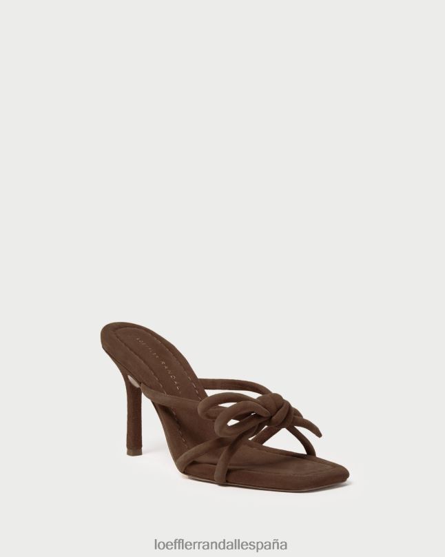 zapatos 0428246 cacao mujer Loeffler Randall tacón con lazo margi