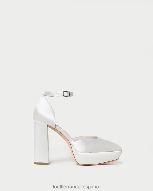 zapatos 0428252 crema mujer Loeffler Randall plataforma cerrada selina