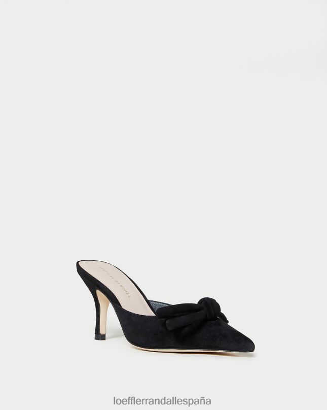zapatos 0428257 negro mujer Loeffler Randall mula amyra bow gatito