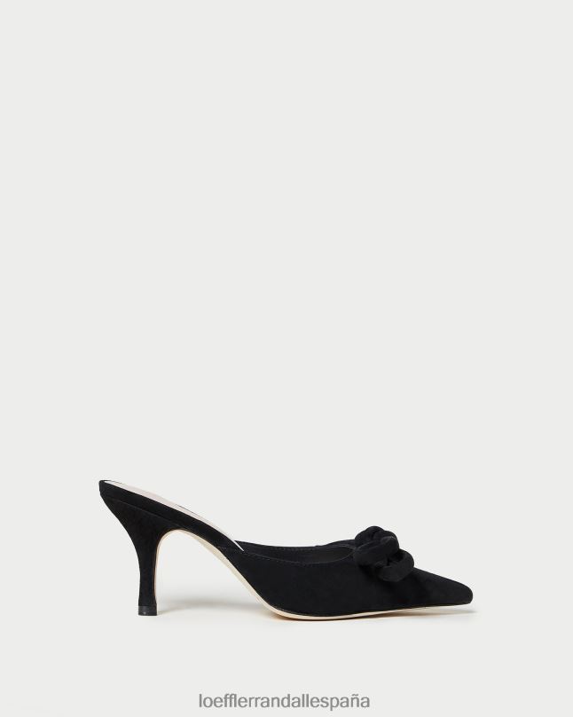 zapatos 0428257 negro mujer Loeffler Randall mula amyra bow gatito