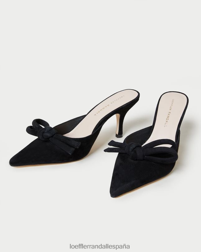 zapatos 0428257 negro mujer Loeffler Randall mula amyra bow gatito