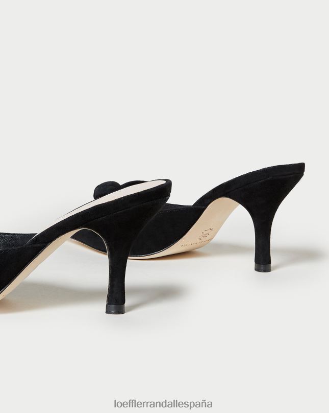 zapatos 0428257 negro mujer Loeffler Randall mula amyra bow gatito