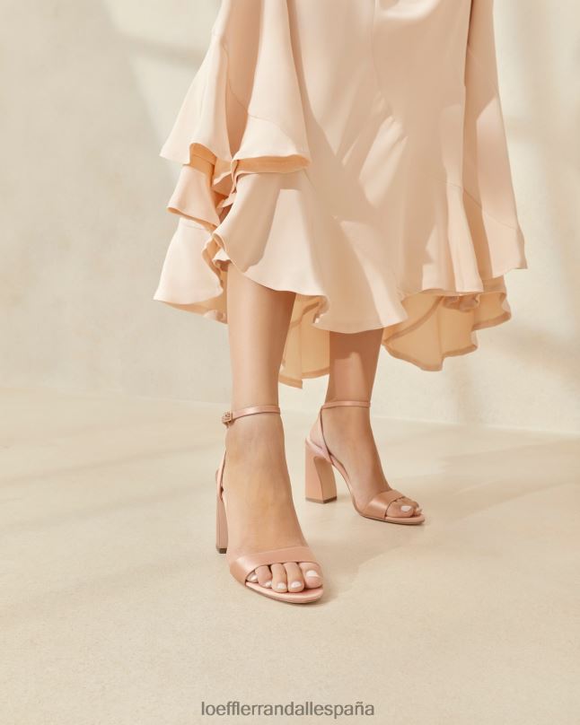zapatos 0428259 rubor mujer Loeffler Randall sandalia malia con tacón curvado