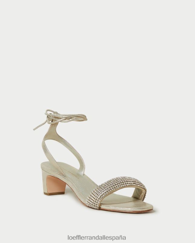 zapatos 0428270 capuchino mujer Loeffler Randall sandalia jackie de tacón medio