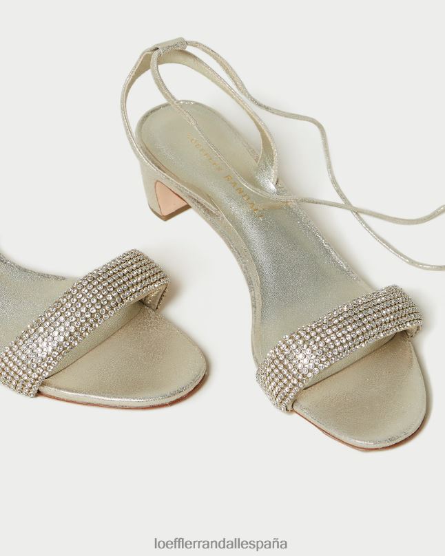 zapatos 0428270 capuchino mujer Loeffler Randall sandalia jackie de tacón medio