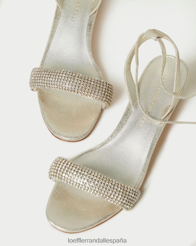zapatos 0428270 capuchino mujer Loeffler Randall sandalia jackie de tacón medio