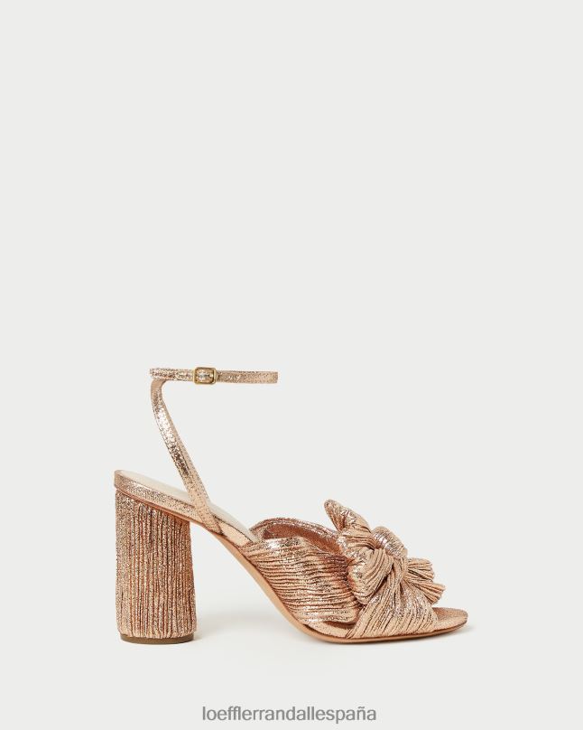 zapatos 0428272 duna mujer Loeffler Randall tacón con lazo plisado camelia