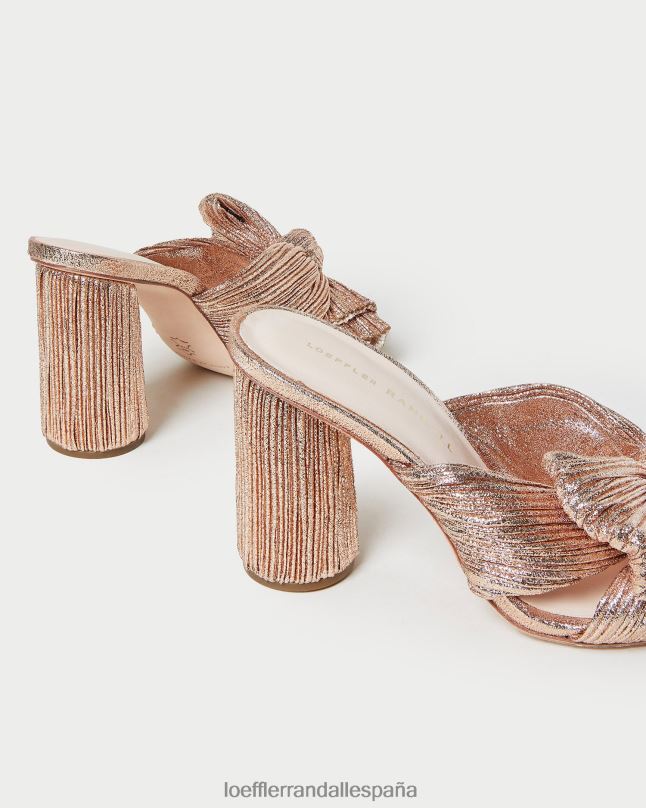 zapatos 0428276 duna mujer Loeffler Randall tacón con lazo plisado