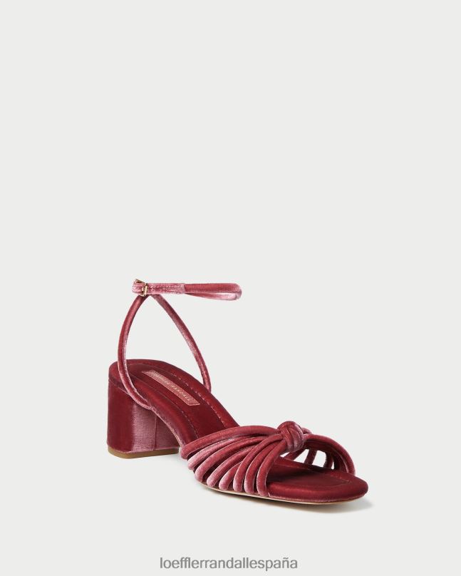 zapatos 0428280 Rosa de té mujer Loeffler Randall tacón medio con nudo olivia