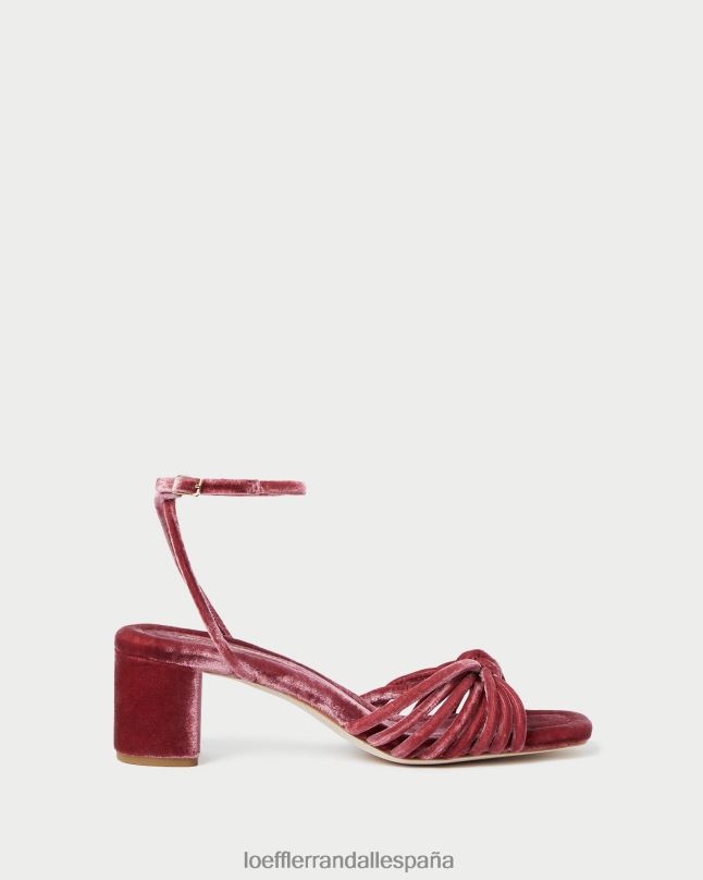 zapatos 0428280 Rosa de té mujer Loeffler Randall tacón medio con nudo olivia