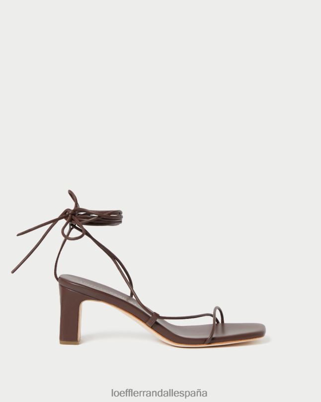 zapatos 0428286 chocolate mujer Loeffler Randall tacón envolvente cosette