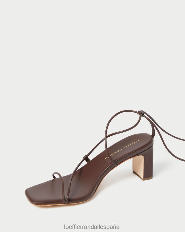 zapatos 0428286 chocolate mujer Loeffler Randall tacón envolvente cosette